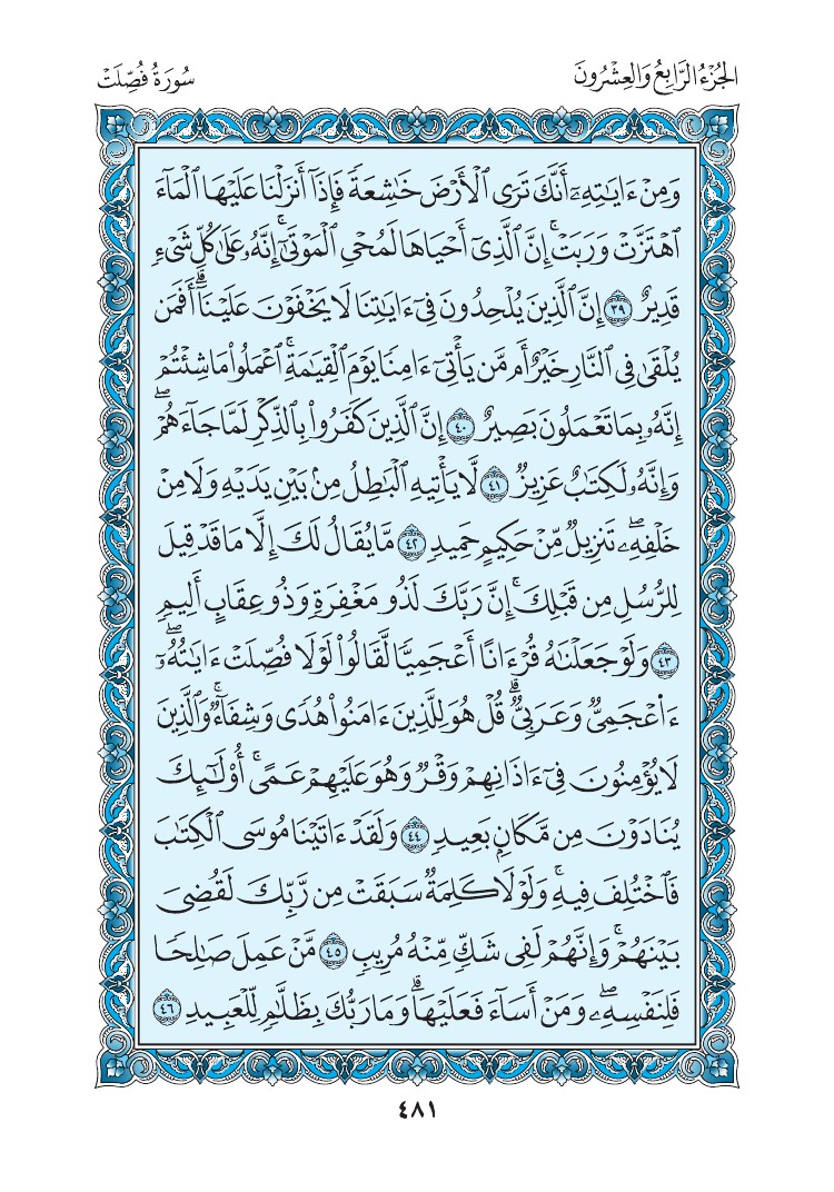 سورة فصلت - صفحة 481