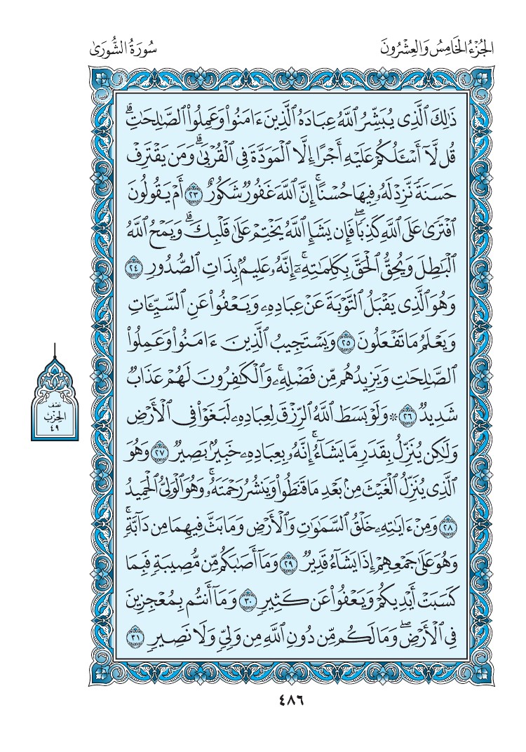 سورة الشورى - صفحة 486