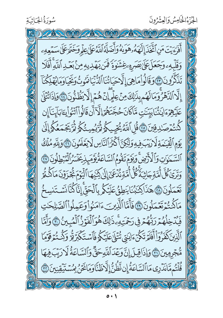 سورة الجاثية - صفحة 501