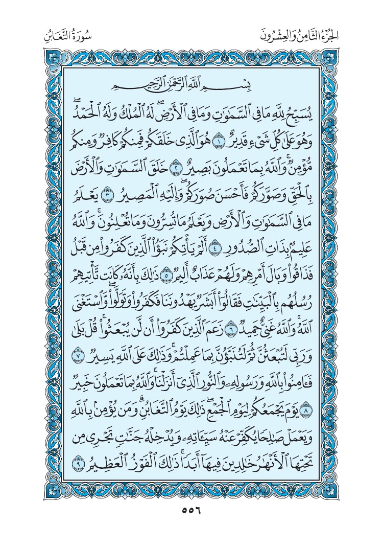 سورة التغابن - صفحة 556