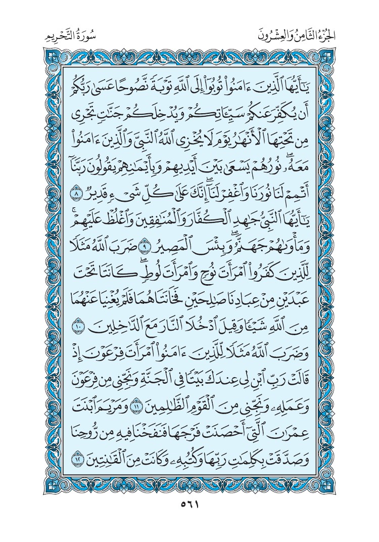 سورة التحريم - صفحة 561